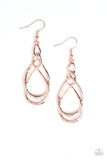 Twisted Elegance - Rose Gold - Paparazzi Accessories
