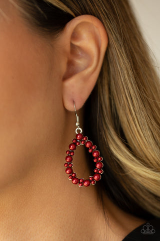 Pearl Spectacular - Red - Paparazzi Accessories
