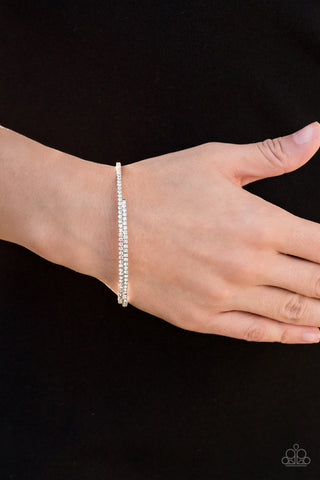 Sleek Sparkle - White - Paparazzi Accessories