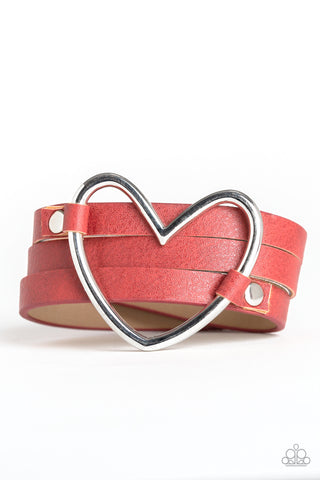 One Love, One Heart - Red - Paparazzi Accessories