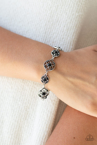 Flowery Fashion - Black - Paparazzi Accessories