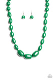 Poppin Popularity - Green - Paparazzi Accessories
