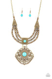 Santa Fe Solstice - Brass - Paparazzi Accessories