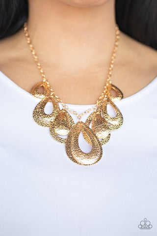Teardrop Tempest - Gold - Paparazzi Accessories