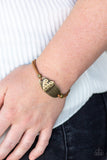 A Full Heart - Brass - Paparazzi Accessories
