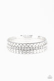 Glitzy Grunge - White - Paparazzi Accessories