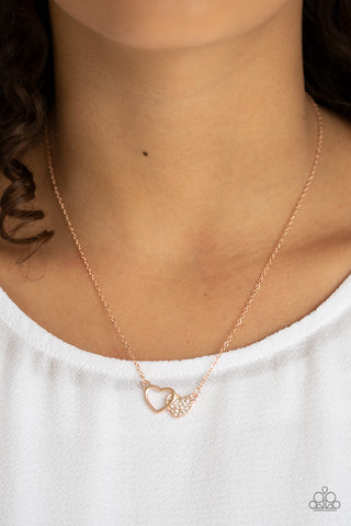 Charming Couple - Rose Gold - Paparazzi Accessories
