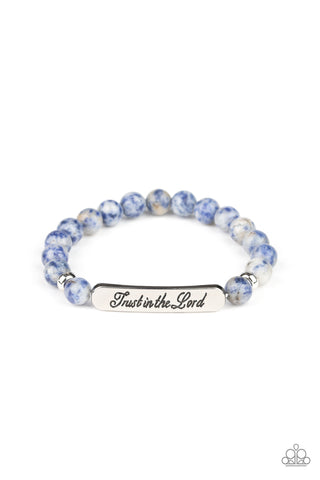 Keep The Trust - Blue - Paparazzi Accessories