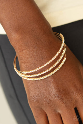 Iridescently Infatuated - Gold- Paparazzi Accessories