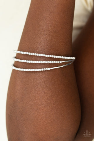 Iridescently Infatuated - White- Paparazzi Accessories