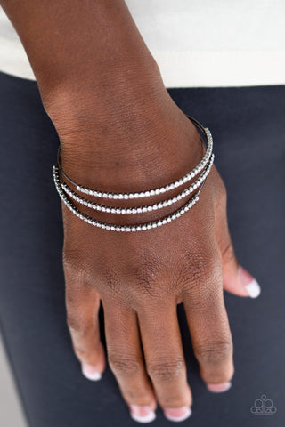 Iridescently Infatuated - Black- Paparazzi Accessories