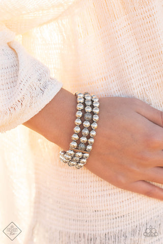 Trail Treasure - Silver - Paparazzi Accessories