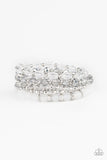Crystal Collage - White - Paparazzi Accessories