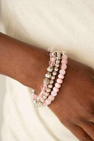 Sugary Shimmer - Pink - Paparazzi Accessories