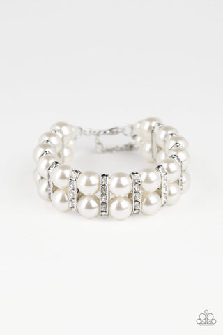 Glowing Glam - White - Paparazzi Accessories