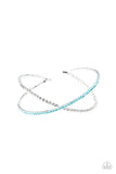 Chicly Crisscrossed - Blue - Paparazzi Accessories