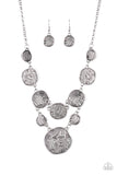 Metallic Patchwork - Silver - Paparazzi Accessories