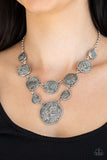 Metallic Patchwork - Silver - Paparazzi Accessories