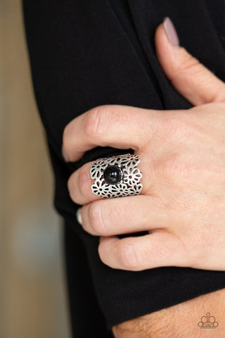 Flower Shower - Black- Paparazzi Accessories