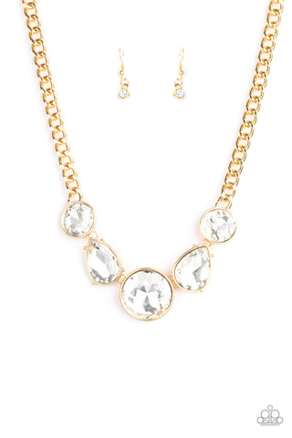 All The Worlds My Stage - Gold - Paparazzi Accessories