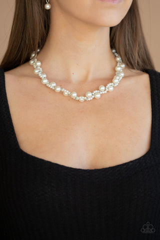 Uptown Opulence - White - Paparazzi Accessories