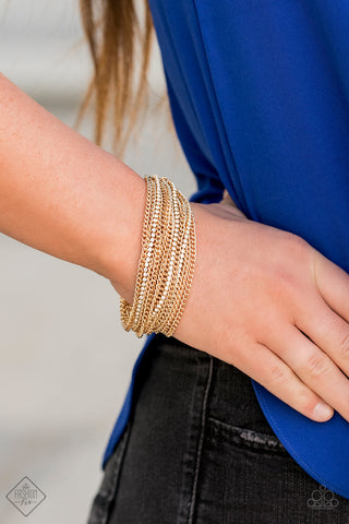 Pour Me Another - Gold - Paparazzi Accessories