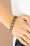 Hammered Harmony - Brass - Paparazzi Accessories