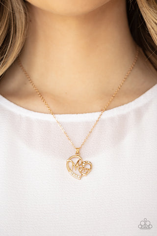 Mom Moments - Gold - Paparazzi Accessories