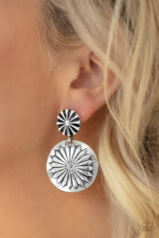 Fierce Florals - Silver - Paparazzi Accessories