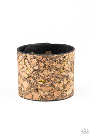 Cork Congo - Brass - Paparazzi Accessories