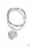 Think With Your Heart - White - Paparazzi Accessories