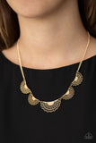 Fanned Out Fashion - Gold - Paparazzi Accessories