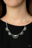 Fanned Out Fashion - Silver - Paparazzi Accessories