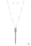 Times Square Stunner - Brass - Paparazzi Accessories