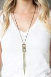 Times Square Stunner - Brass - Paparazzi Accessories