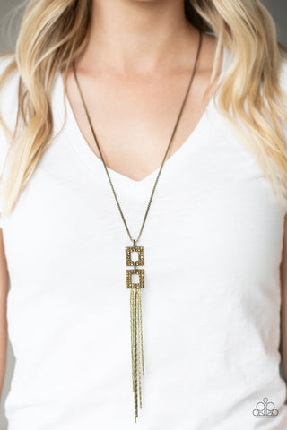 Times Square Stunner - Brass - Paparazzi Accessories