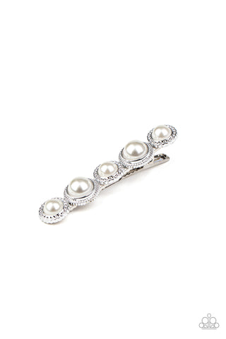 HAIR Comes The Bride - White - Paparazzi Accessories