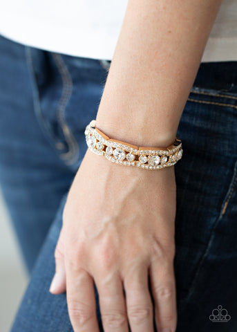 Easy On The ICE - Gold - Paparazzi Accessories