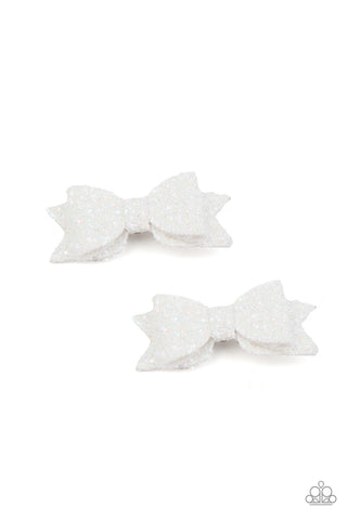 Sprinkle On The Sequins - White - Paparazzi Accessories