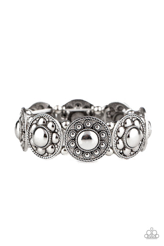 Rural Fields - Silver - Paparazzi Accessories