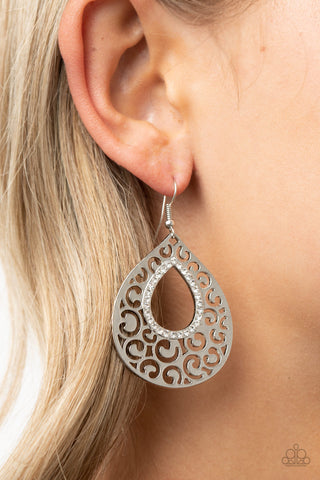 Airy Applique - White - Paparazzi Accessories