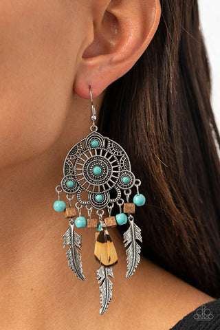 Desert Plains - Blue - Paparazzi Accessories