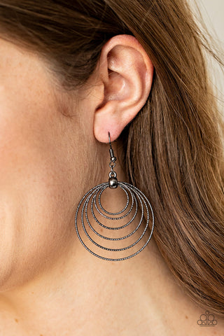 Elliptical Elegance - Black - Paparazzi Accessories