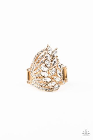Clear-Cut Cascade - Gold - Paparazzi Accessories