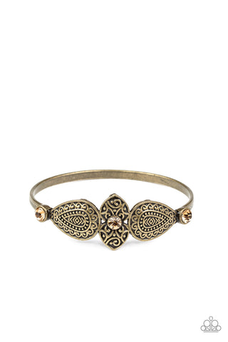 Flourishing Fashion - Brass - Paparazzi Accessories