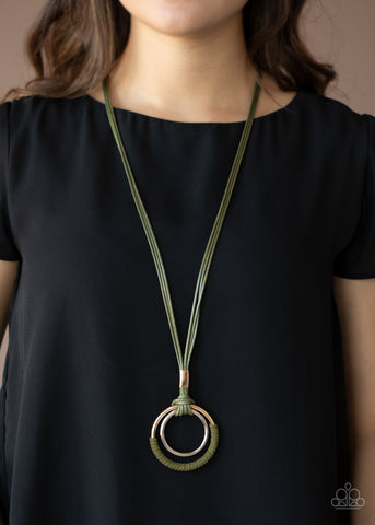 Elliptical Essence - Green - Paparazzi Accessories