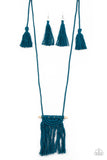 Between You and MACRAME - Blue - Paparazzi Accessories