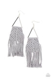 Macrame Jungle - Silver - Paparazzi Accessories