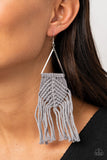 Macrame Jungle - Silver - Paparazzi Accessories