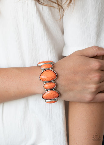Feel At HOMESTEAD - Orange - Paparazzi Accessories